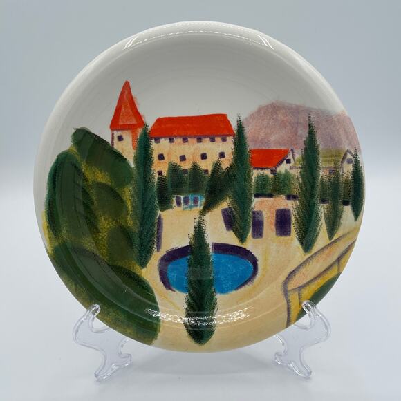 Certified International Provence 8" Plates Linda Montgomery Set 4 - Picture 5 of 9